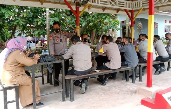 Polsek Sipispis Terima Kunjungan Sosialisasi Kesehatan Tim LPKI